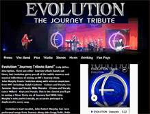 Tablet Screenshot of evolutiontheband.com